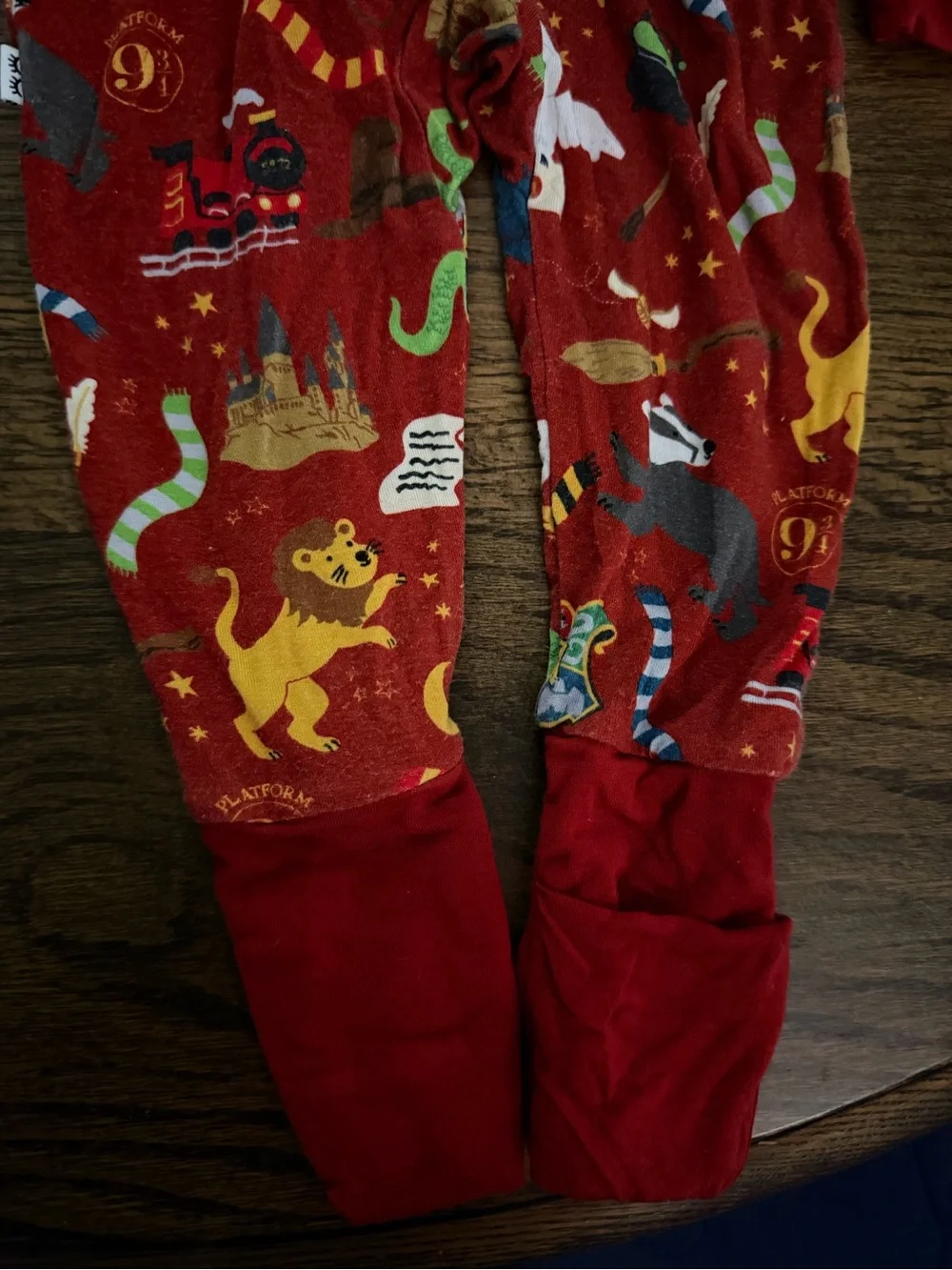 Little Sleepies Red Harry Potter Zipper Footie Sleeper